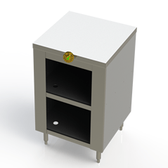 Flat Top Stainless Steel Restaurant Table - ACU Precision Sheet Metal